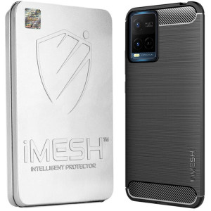 Etui Do Vivo Y21 Pokrowiec Obudowa Imesh Carbon