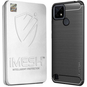 Etui Do Realme C21 Pokrowiec Obudowa Imesh Carbon