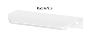 Uchwyt Meblowy Krawędziowy Biały 96/116 Ua2
