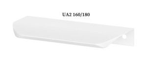 Uchwyt Meblowy Krawędziowy Biały 160/180 Ua2