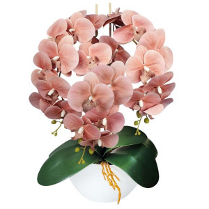 Sztuczny Storczyk Orchidea 3 pędowy 70cm 861-09 brudny róż