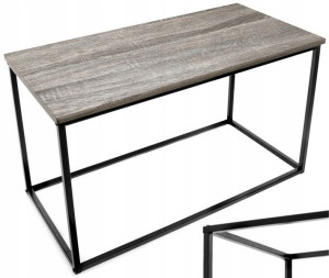 Stolik Kawowy Kalis 80x40x46 Ława Stół Loft Szary