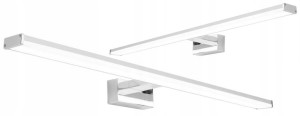 Kinkiet Łazienkowy Lampa Nad Lustro Led Chrom 53cm