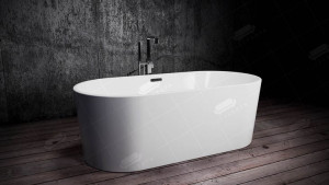 Białą Wanna Akrylowa Wolnostojąca WG2522 169CM