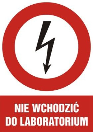 Nie wchodzić do laboratorium HC012BUPN