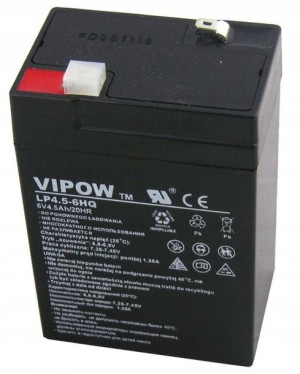Profesjonalny Akumulator Żelowy Vipow 6V 4.5