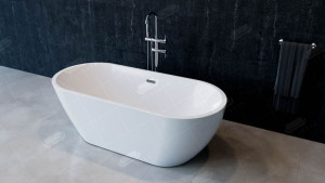 Biała Wanna Akrylowa wolnostojąca WG2538 160cm