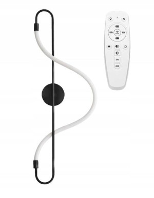 Kinkiet Lampa Ścienna Long Black Lina Led + Pilot