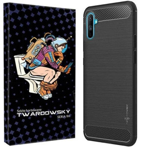 Etui Do Realme C3 Pokrowiec Twardowsky Moon +szkło