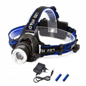Latarka Czołowa Zoom Cree Xm-l T6 Czołówka 2x Aku