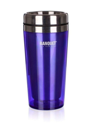 Kubek podróżny AVANZA 410ml, fioletowy