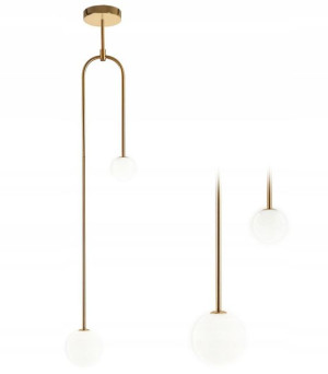 Lampa Sufitowa Wisząca Złota Kule Glamour Gold