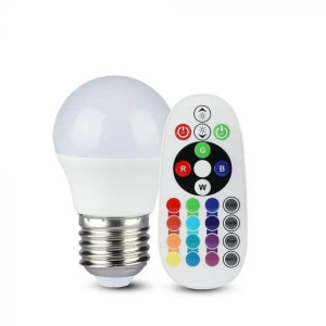 Żarówka LED Smart E27 3,5W G45 RGB+4000K