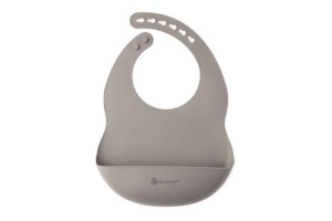 ECORASCALS Śliniak silikonowy SILVER