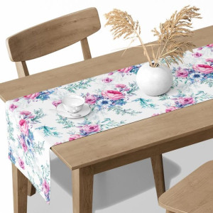 BIEŻNIK obrus na stół KOLOROWY wzory 40x110 D404-323-01 kwiaty