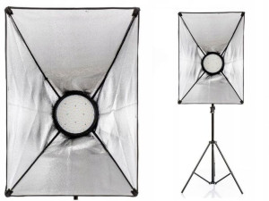 Lampa LED Softbox 50x70cm 168 LED 48W z dyfuzorem