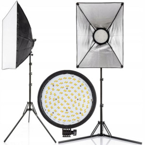 Lampa LED Softbox 50x70cm 48W Statyw 308