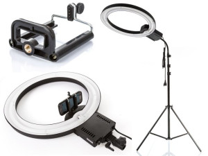 Lampa pierścieniowa do makijażu 65W+Statyw+Uchwyt