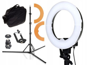 Lampa Pierścieniowa Led 45w + Statyw + Ściemniacz