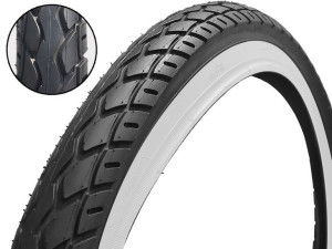 Opona rowerowa KENDA 26 x 1,75" 47-559 z białym bokeim