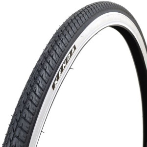 Opona rowerowa KENDA 26 x 1 3/8" - 37-590 K192 BIAŁY BOK