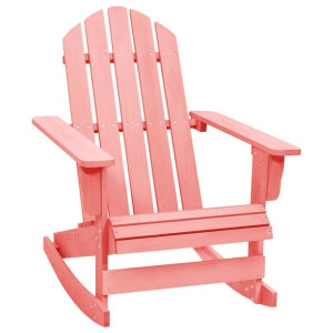 Ogrodowy fotel bujany Adirondack, lite drewno jodł