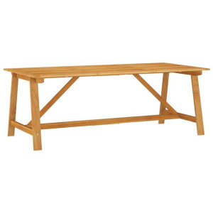 Stół jadalniany do ogrodu, 206x100x74 cm, lite dre