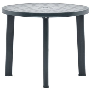 Stolik ogrodowy, zielony, 89 cm, plastikowy