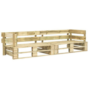 Sofa ogrodowa z palet, 2 osobowa, drewno