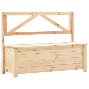 Ławka ze schowkiem, 120 cm, lite drewno sosnowe