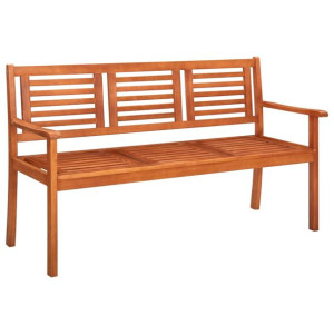 Trzyosobowa ławka ogrodowa, 150 cm, lite drewno eu