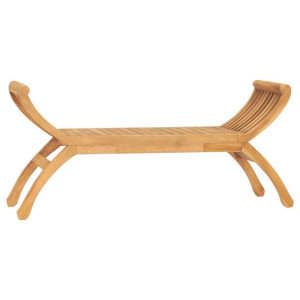 Ławka ogrodowa, 120 cm, lite drewno tekowe