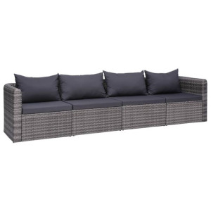 4-cz. zestaw mebli do ogrodu z poduszkami, rattan