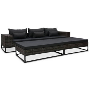 5-cz. zestaw mebli do ogrodu, z poduszkami, polira