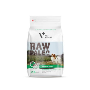 Vet Expert RAW PALEO MINI SIZE ADULT TURKEY 2.5kg - Sucha Karma dla Dorosły