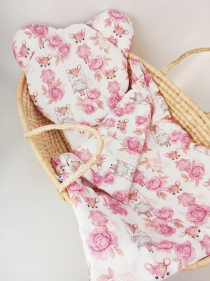 Komplet pościeli - Kocyk + podusia do wózka, łóżeczka