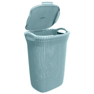Kosz na bieliznę CURVER Knit 228411 (57l  1 komora  kolor szary)