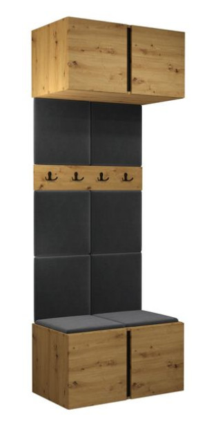 Meble do przedpokoju Garderoba panele tapicerowane ORION 14 Artisan