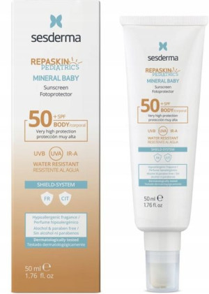 SESDERMA Repaskin Mineral Baby SPF50+ krem UVA UVB