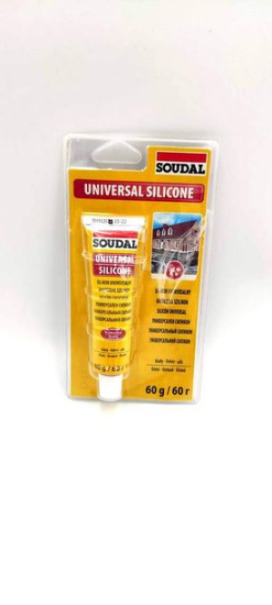 SOUDAL Silikon uniw.60g blister biały