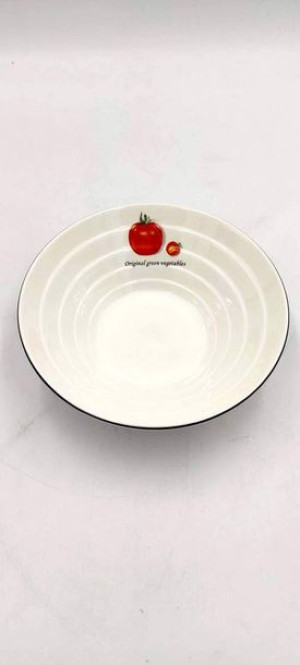 Salaterka Toskania z porcelany New Bone fi19,5 cm wz.1 TOMATO