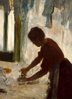 A Woman Ironing, Edgar Degas - plakat 60x80 cm