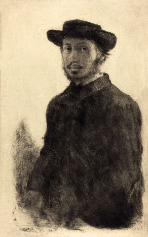 Autoportret1857, Edgar Degas - plakat 40x50 cm