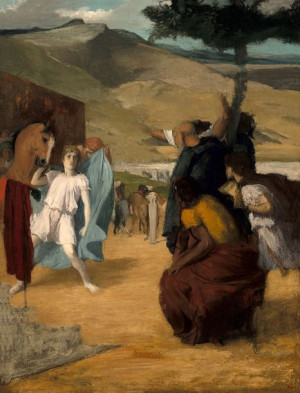 Alexander and Bucephalus, Edgar Degas - plakat 20x