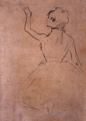 Study of a Ballet Dancer seen from the Back, Edgar