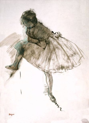 Study of a Ballet Dancer (recto), Edgar Degas - pl