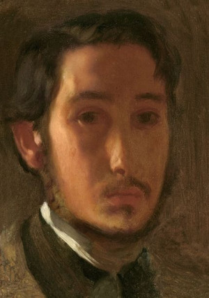 Self Portrait with White Collar, Edgar Degas - pla
