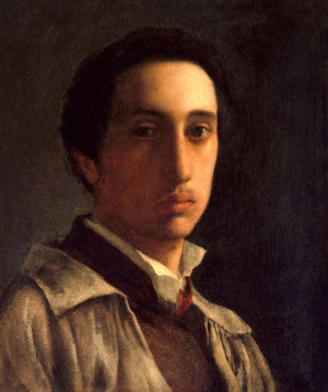 Self Portrait, Edgar Degas - plakat 21x29,7 cm