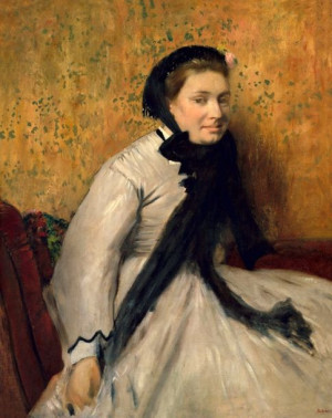 Portrait of a Woman in Gray, Edgar Degas - plakat