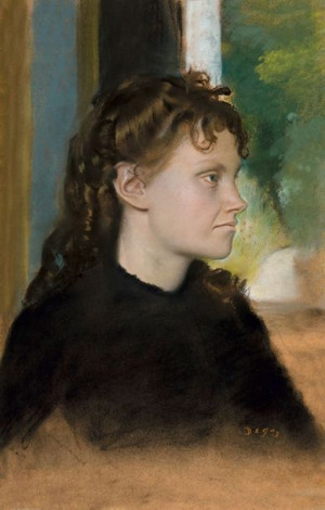 Madame Théodore Gobillard 1869, Edgar Degas - plak